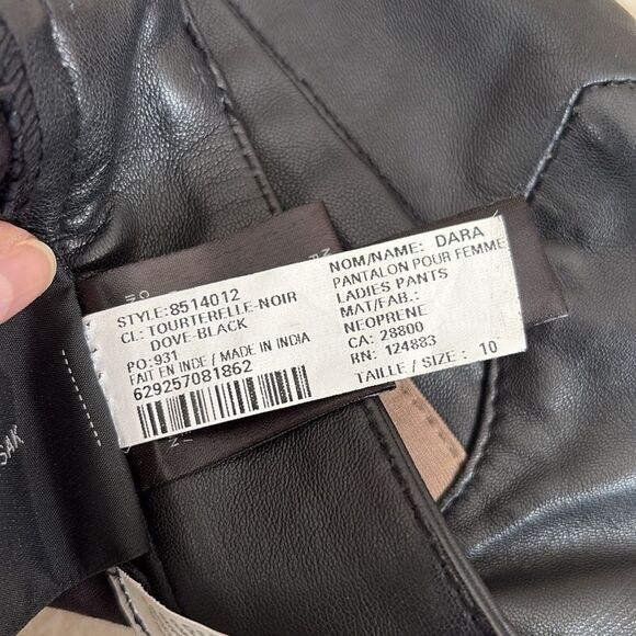 Rudsak Dara Leather & Stretch Polyester Spandex Equestrian Style Leggings - Picture 12 of 16